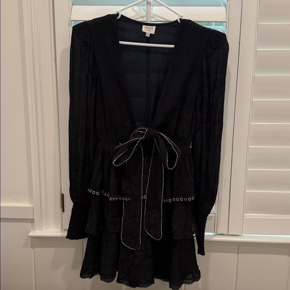 HEMANT & NANDITA Black Dress